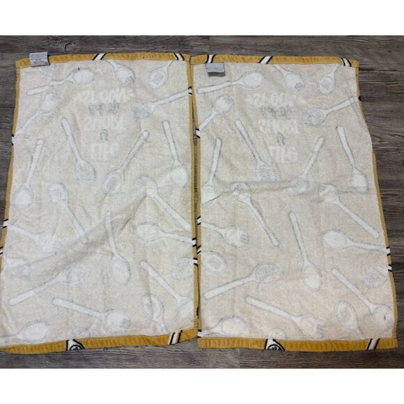 Kitchen Towels Set 3 Life Is Short Lick the Spoon Bon Appetit Mudpie Farmhouse - Picture 7 of 8